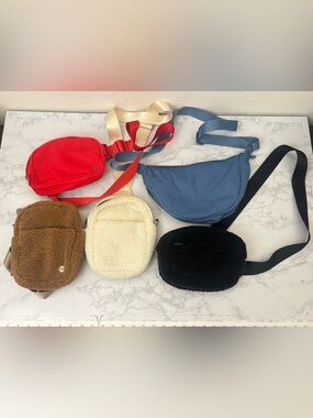LOLE Pander Women’s Belt Bag Adjustable Crossbody Fanny Pack Waist Lot Of 5